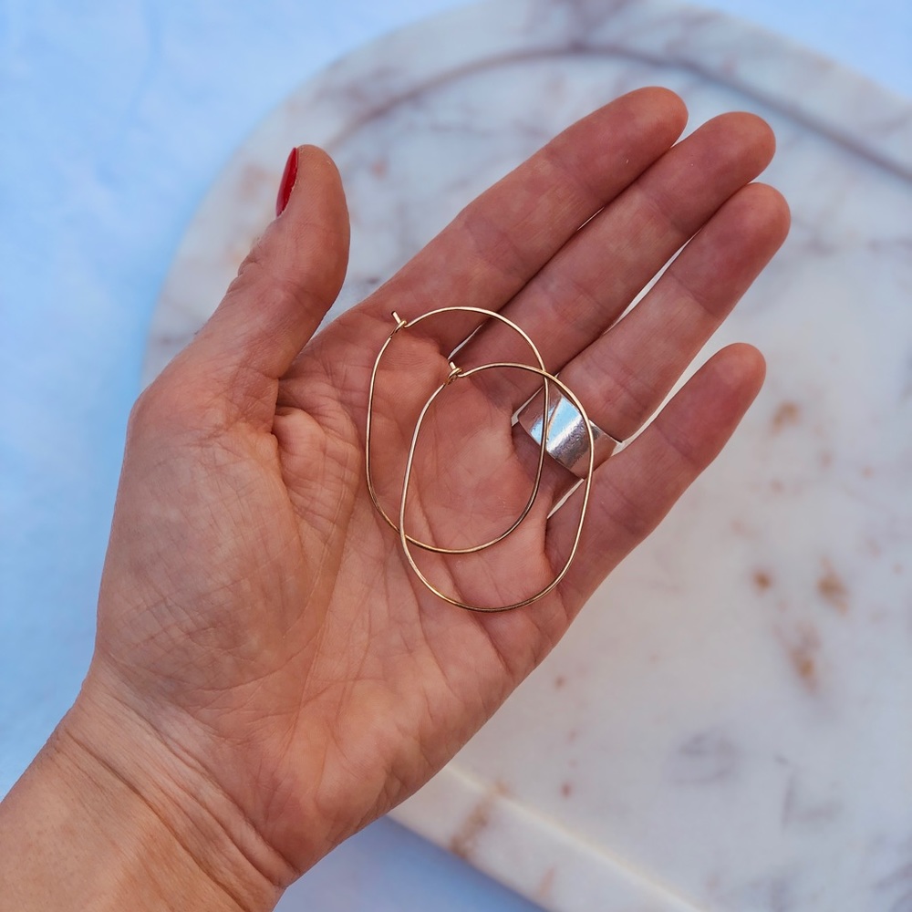 Clare Vivier Gold Plated hoop earrings